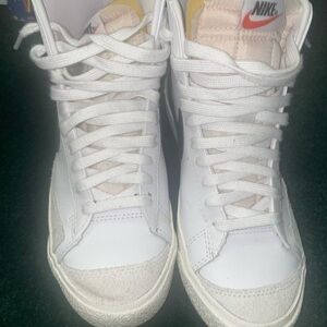 Nike White High-Top Sneakers